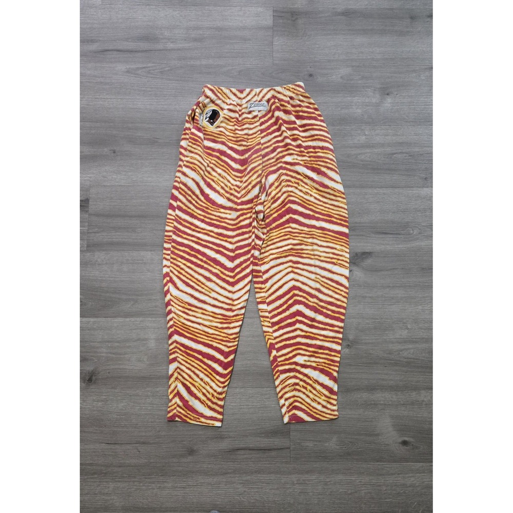 Vintage 90s Washington Redskins Zubaz Workout Pants Baggy Parachute Pants Zebra